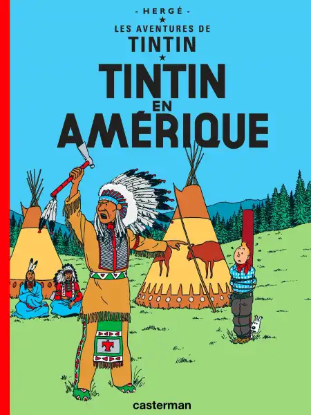 Tintin en amérique Couverture Tintin en amérique